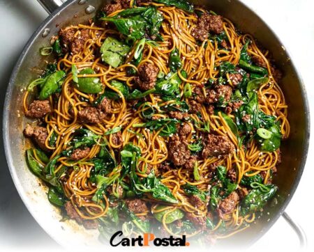 Easy Ground Beef Sesame Noodles