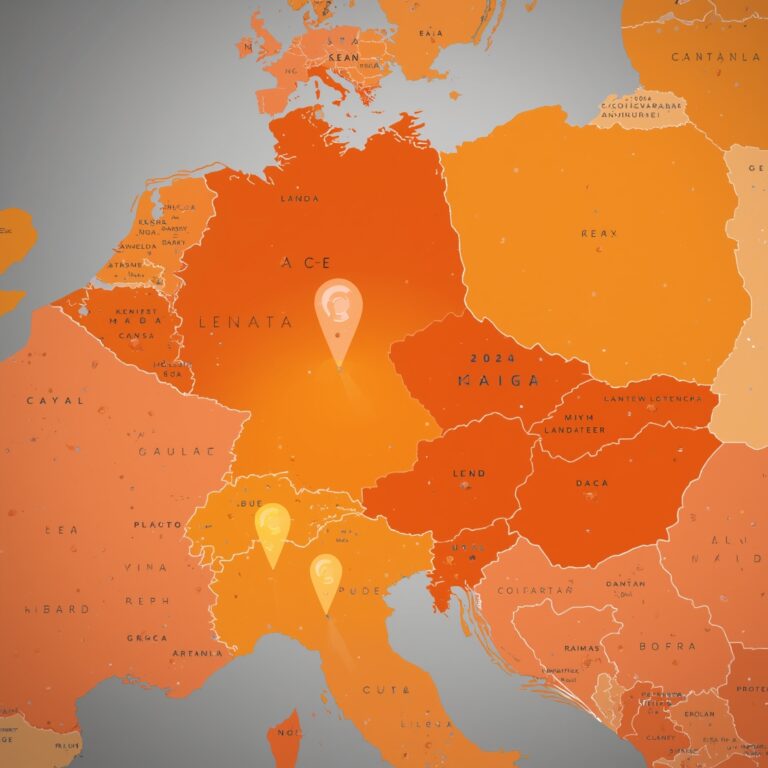 Colorful map of Berlin's districts overlaid with postal code zones
