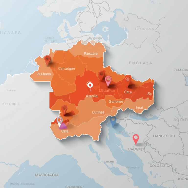 Japan postal code system graphic