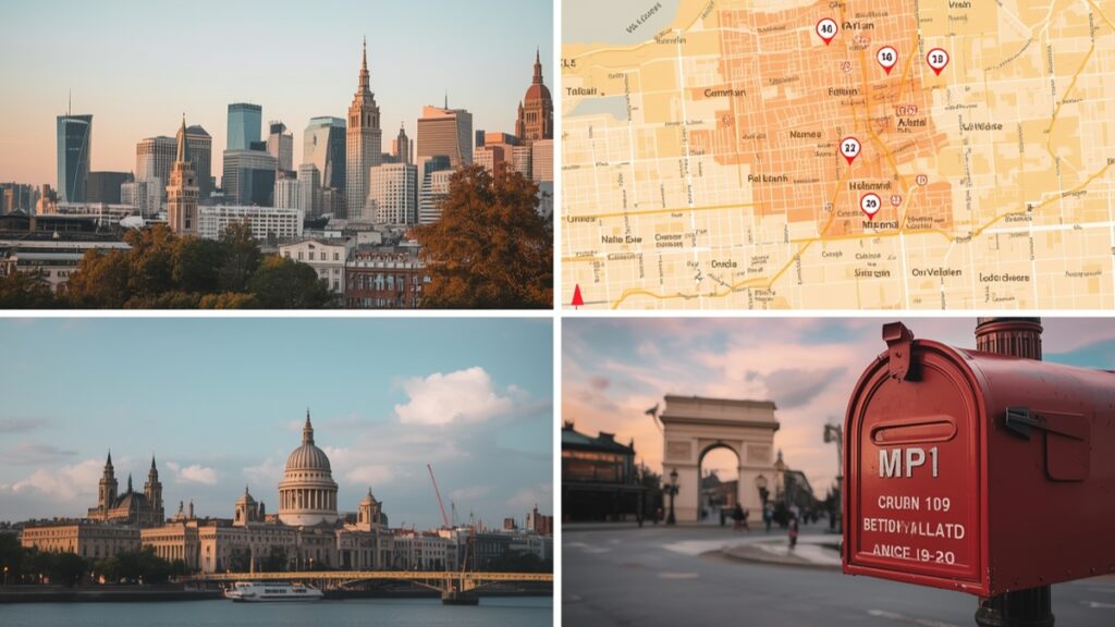 Step-by-step visual guide to decoding a UK postal code