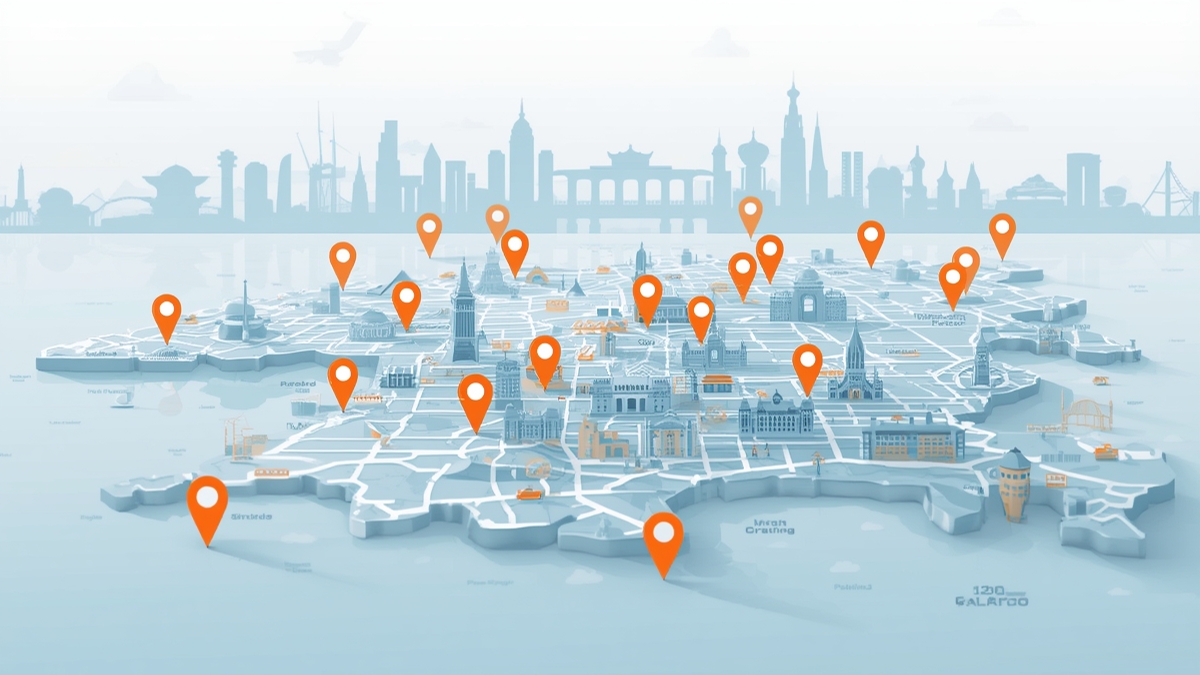 Person looking confused at a map with overlapping routes