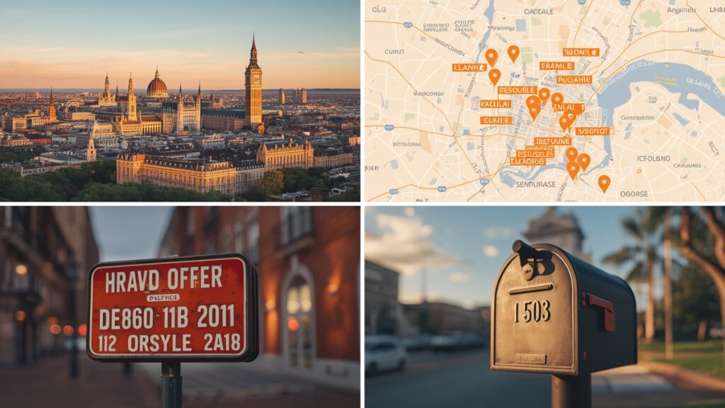 Collage of iconic European landmarks like the Eiffel Tower and Colosseum